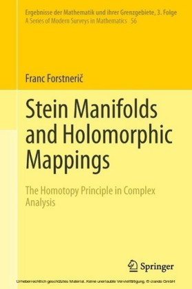 Stein Manifolds and Holomorphic Mappings