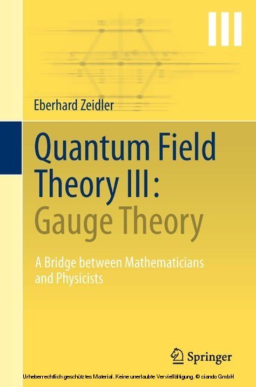 Quantum Field Theory III: Gauge Theory main product photo