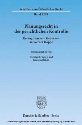 Planungsrecht in der gerichtlichen Kontrolle. main product photo