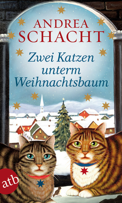 Zwei Katzen unterm Weihnachtsbaum main product photo