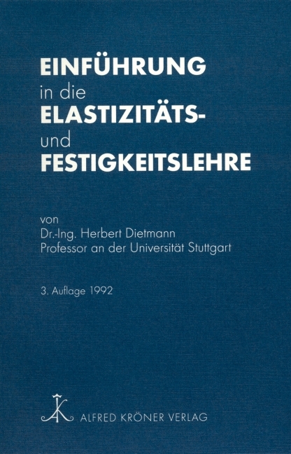 Einführung in die Elastizitäts- und Festigkeitslehre main product photo