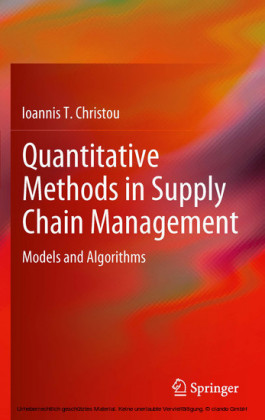 Quantitative Methods in Supply Chain Management