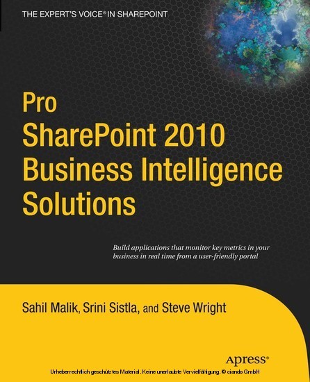 Pro SharePoint 2010 Business Intelligence Solutions main product photo