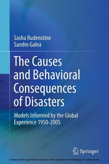 The Causes and Behavioral Consequences of Disasters main product photo