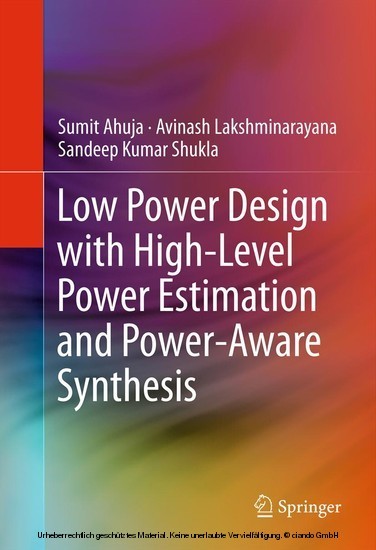 Low Power Design with High-Level Power Estimation and Power-Aware Synthesis main product photo