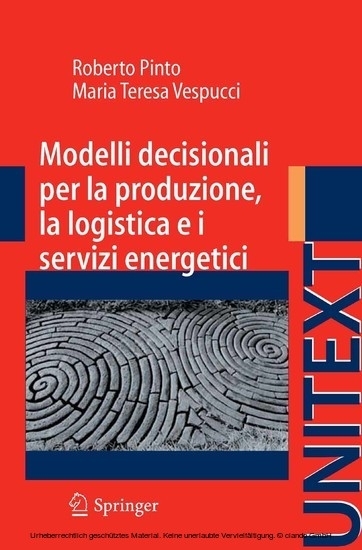 Modelli decisionali per la produzione, la logistica ed i servizi energetici main product photo