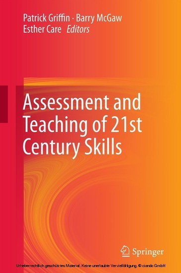 Assessment and Teaching of 21st Century Skills main product photo