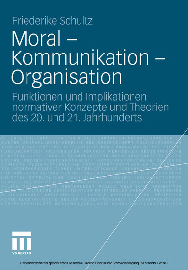 Moral - Kommunikation - Organisation main product photo