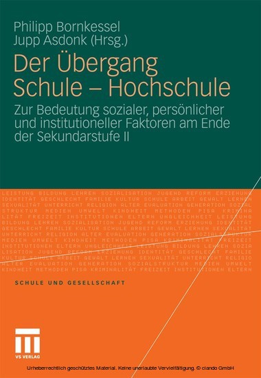 Der Übergang Schule - Hochschule main product photo