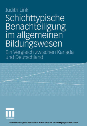 Schichttypische Benachteiligung im allgemeinen Bildungswesen