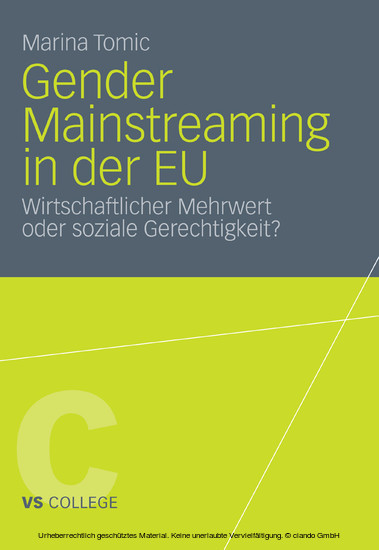 Gender Mainstreaming in der EU main product photo