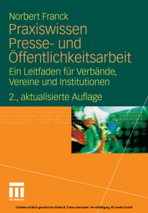 Praxiswissen Presse- und Öffentlichkeitsarbeit