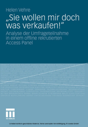 'Sie wollen mir doch was verkaufen!'