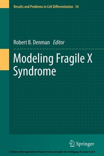 Modeling Fragile X Syndrome main product photo