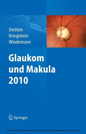 Glaukom und Makula 2010 main product photo