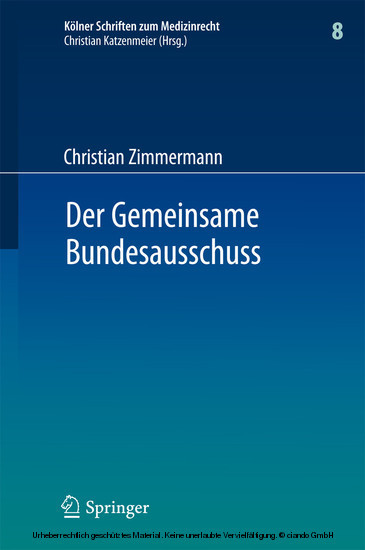 Der Gemeinsame Bundesausschuss main product photo