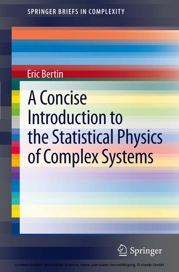 A Concise Introduction to the Statistical Physics of Complex Systems main product photo