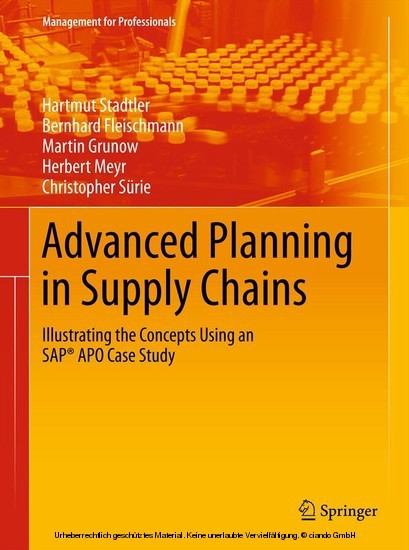 Advanced Planning in Supply Chains main product photo