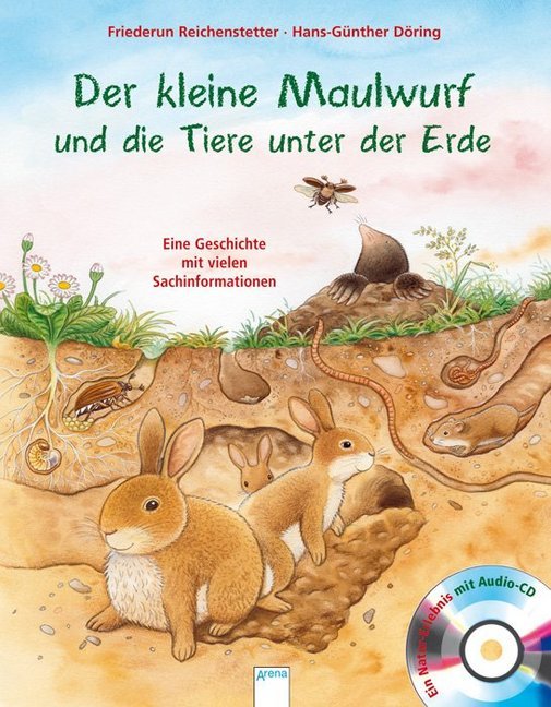 Der kleine Maulwurf und die Tiere unter der Erde, m. Audio-CD main product photo