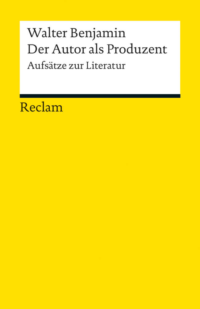 Der Autor als Produzent. Aufsätze zur Literatur main product photo
