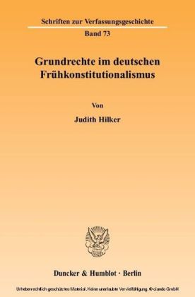 Grundrechte im deutschen Frühkonstitutionalismus.