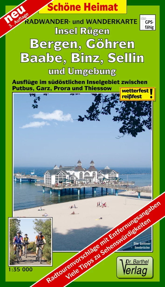 Doktor Barthel Karte Insel Rügen, Bergen, Göhren, Baabe, Binz, Sellin und Umgebung main product photo