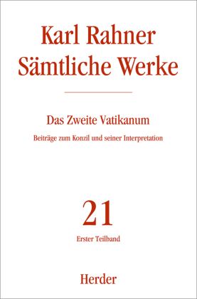 Karl Rahner Sämtliche Werke. Teilbd.1