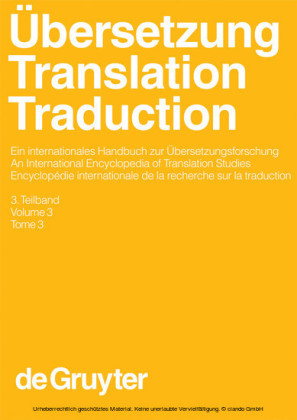 Übersetzung - Translation - Traduction. 3. Teilband. 3. Teilband