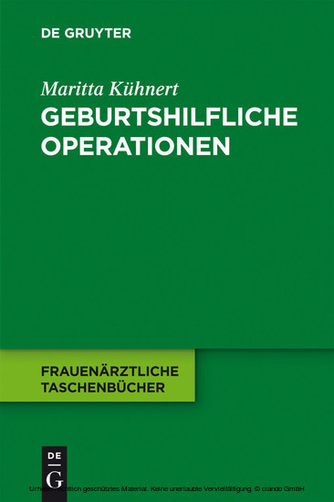 Geburtshilfliche Operationen main product photo