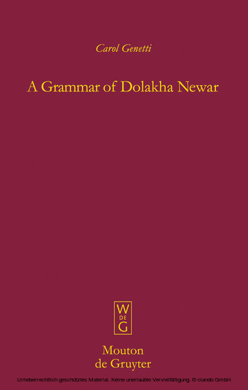 A Grammar of Dolakha Newar main product photo