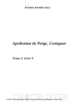Livre V. Commentaire historique et mathématique, édition et traduction du texte arabe