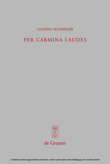 Per carmina laudes main product photo