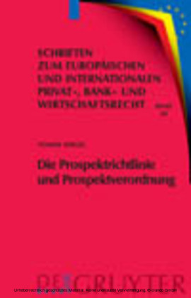 Die Prospektrichtlinie und Prospektverordnung