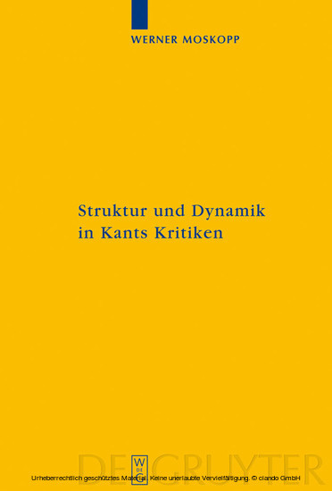 Struktur und Dynamik in Kants Kritiken main product photo