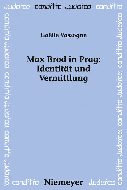 Max Brod in Prag: Identität und Vermittlung main product photo