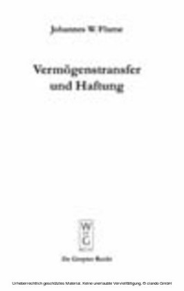 Vermögenstransfer und Haftung
