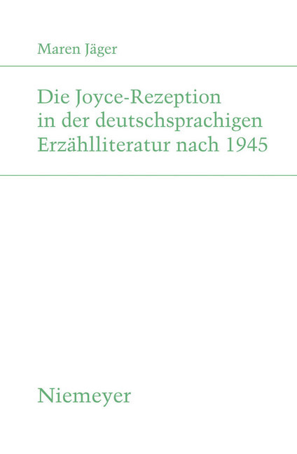 Die Joyce-Rezeption in der deutschsprachigen Erzählliteratur nach 1945 main product photo