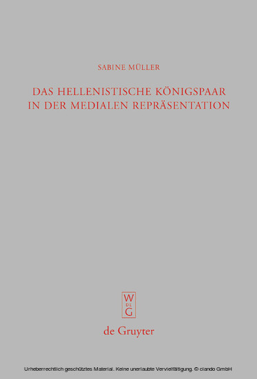 Das hellenistische Königspaar in der medialen Repräsentation main product photo