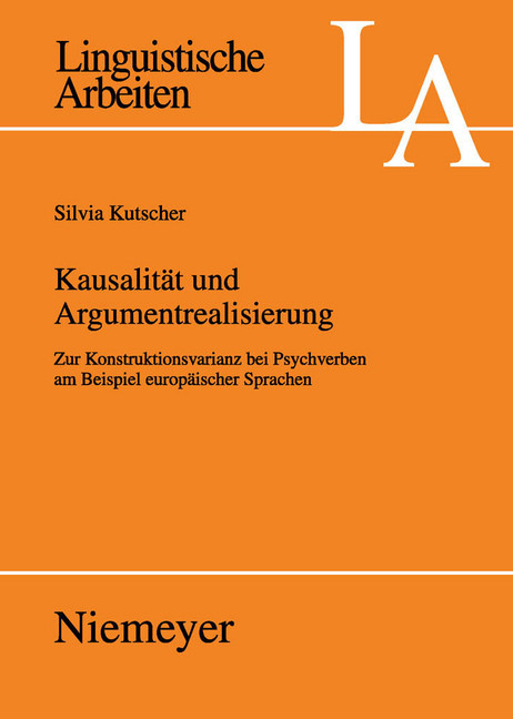 Kausalität und Argumentrealisierung main product photo