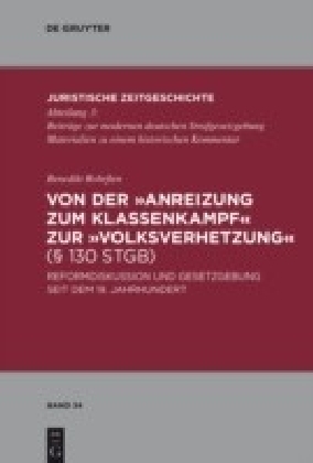 Von der 'Anreizung zum Klassenkampf' zur 'Volksverhetzung' ( 130 StGB) main product photo