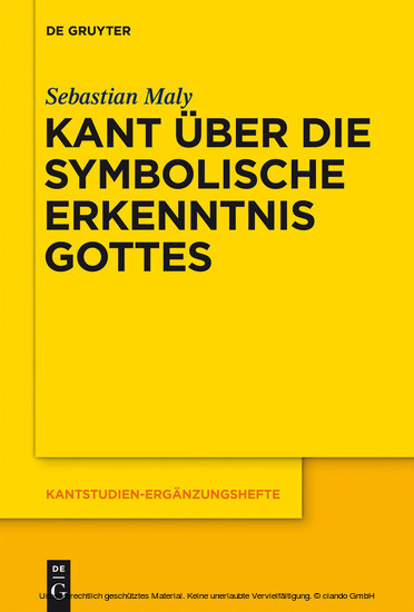 Kant über die symbolische Erkenntnis Gottes main product photo