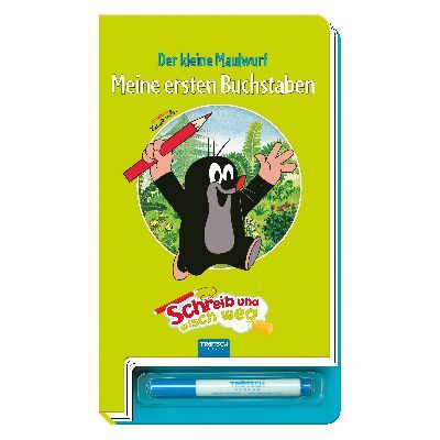 Trötsch Der kleine Maulwurf Schreib und wisch weg Buchstaben main product photo