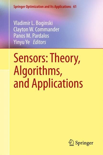 Sensors: Theory, Algorithms, and Applications main product photo