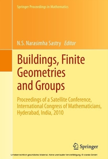 Buildings, Finite Geometries and Groups main product photo