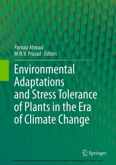 Environmental Adaptations and Stress Tolerance of Plants in the Era of Climate Change main product photo