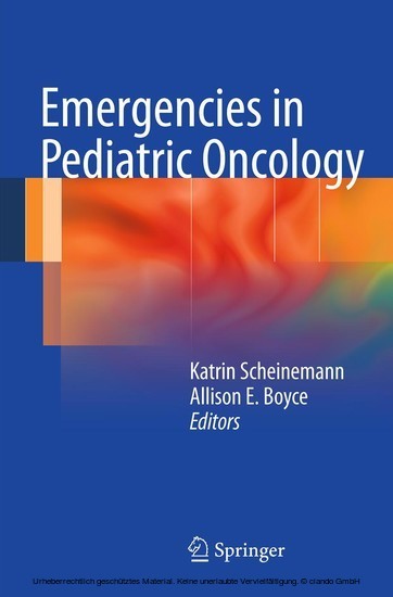 Emergencies in Pediatric Oncology main product photo