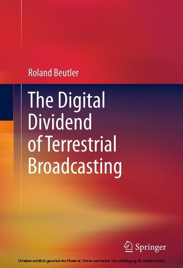The Digital Dividend of Terrestrial Broadcasting main product photo