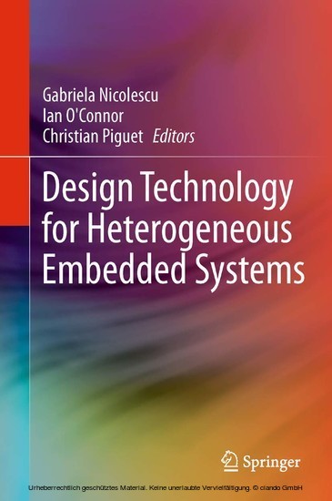 Design Technology for Heterogeneous Embedded Systems main product photo