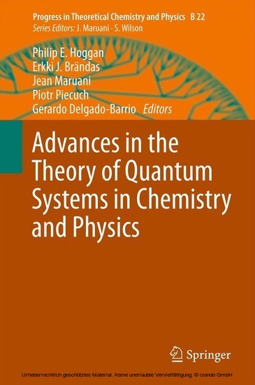 Advances in the Theory of Quantum Systems in Chemistry and Physics main product photo