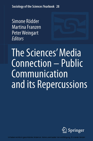 The Sciences' Media Connection -Public Communication and its Repercussions main product photo